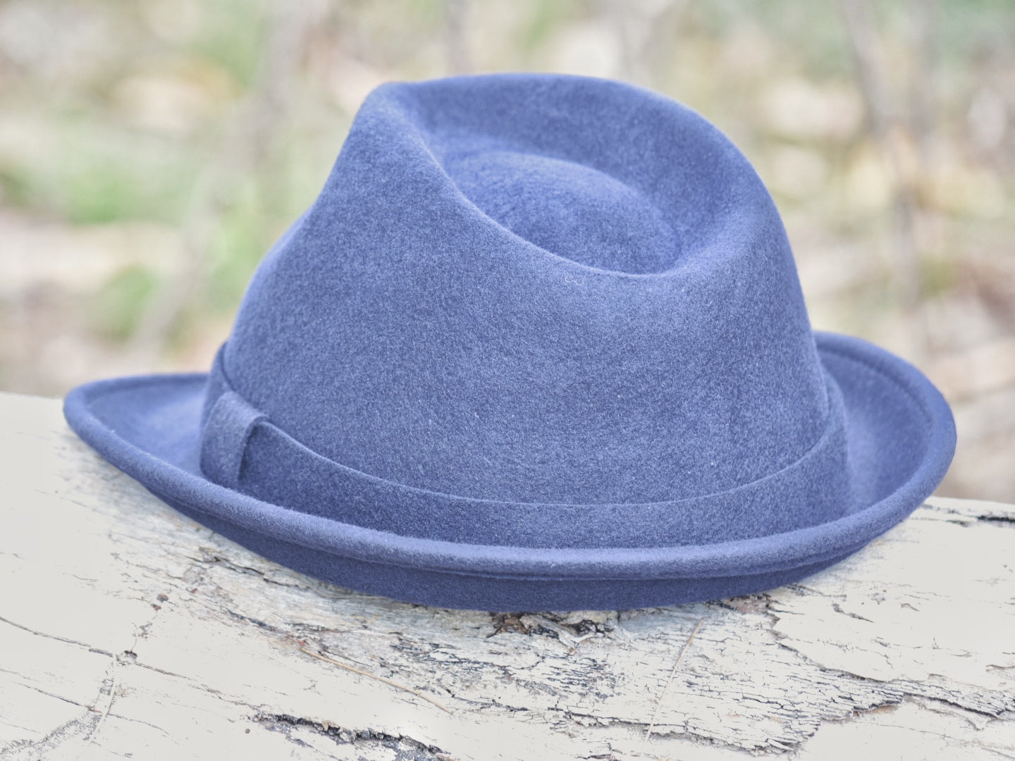 Navy blue trilby hat online