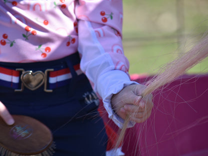 Mare and Me Girls Indie Cherries Riding Shirt