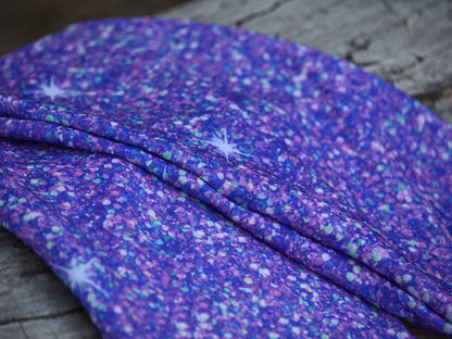 Purple Sparkle Tie-in Tail Bag