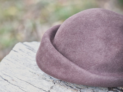 Brown Woollen Vintage Women’s Hat