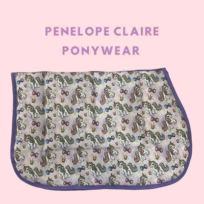 Small Pony Unicorn Royalty Kids Saddle Pad