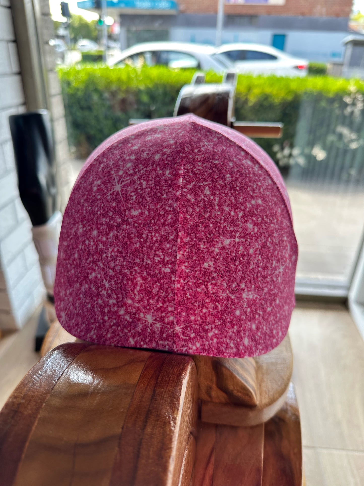 Sparkle Party Helmet Cover - Bright Pink