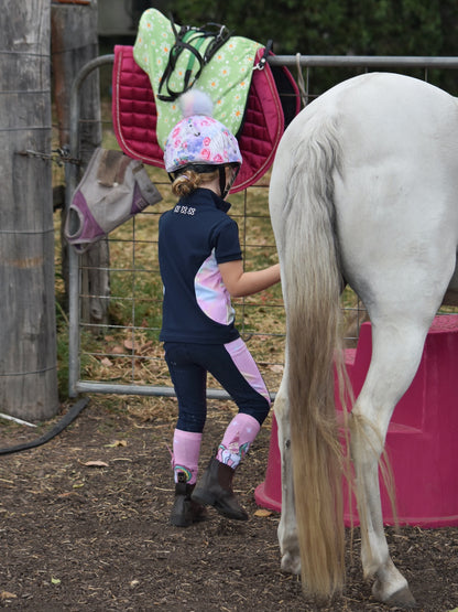 Giddyupgirl Harlow Girls Rainbow Riding Top