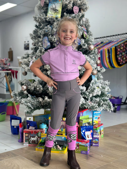 Giddyupgirl Pippa Girls Lilac Riding Top