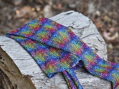 Rainbow Leopard Tie-in Tail Bag