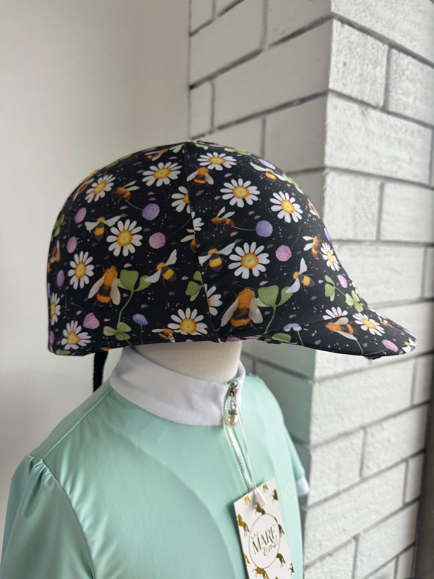 Wild Flowers & Buzzing Bees Kids Helmet Cover