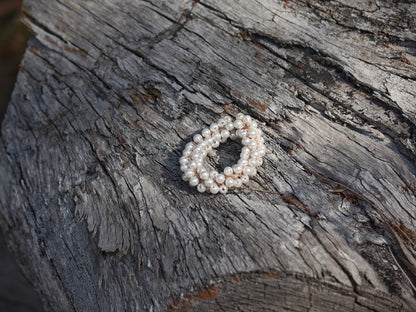 Pearl Bead Scrunchies