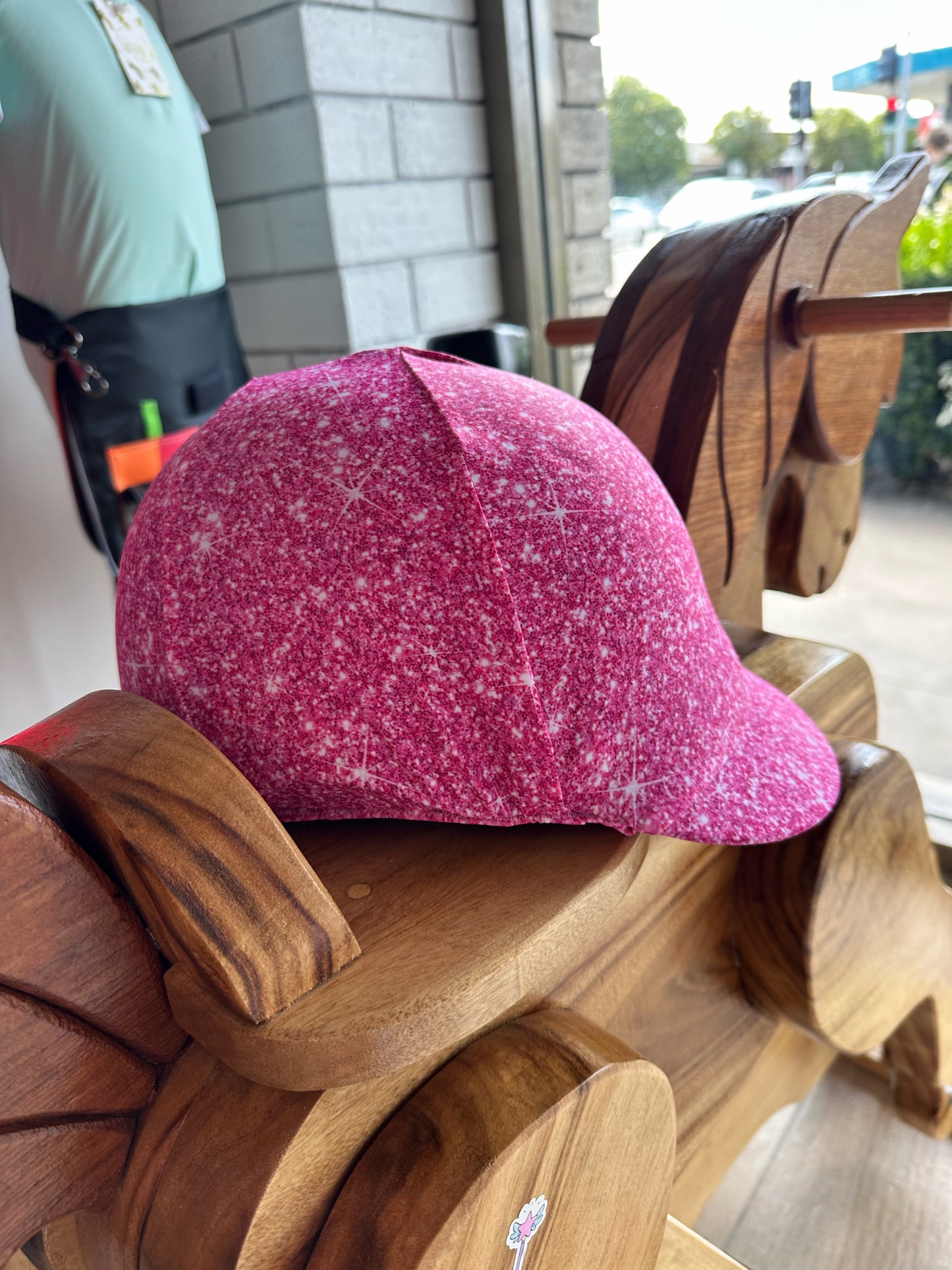 Sparkle Party Helmet Cover - Bright Pink