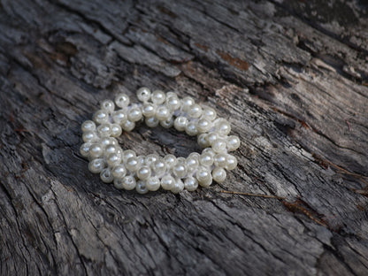 Pearl Bead Scrunchies