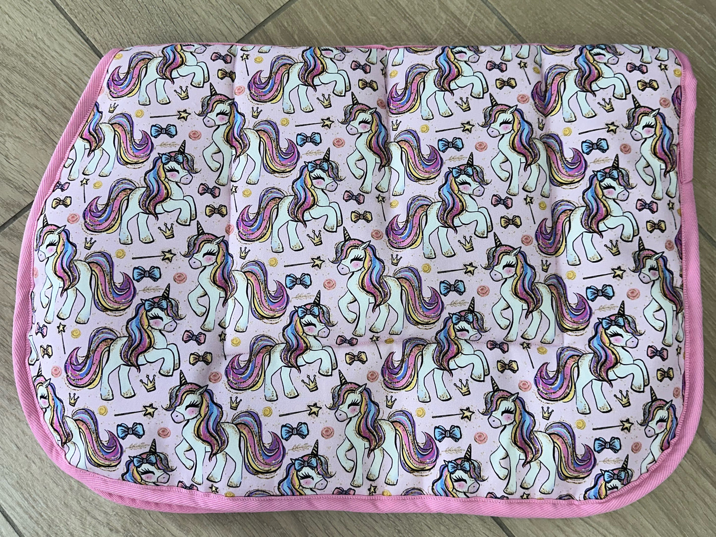 Unicorn Royalty Pink Kids Saddle Pad