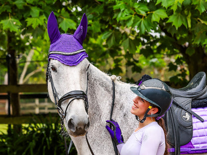 Lady Godiva Equestrian Pony Bonnet Lavender Collection **PRE-ORDER**