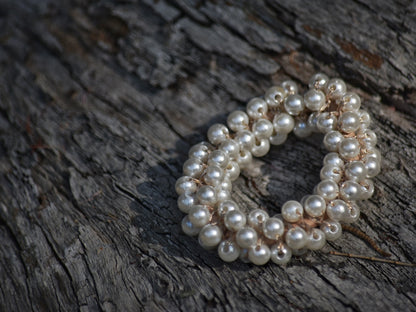 Pearl Bead Scrunchies