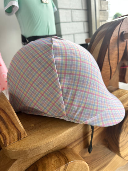 Spring Time Gingham Helmet Cover