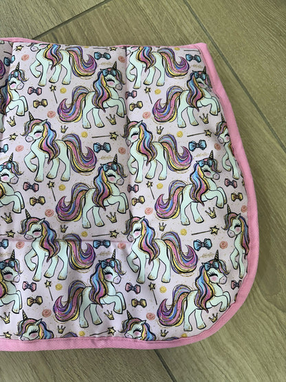 Unicorn Royalty Pink Kids Saddle Pad