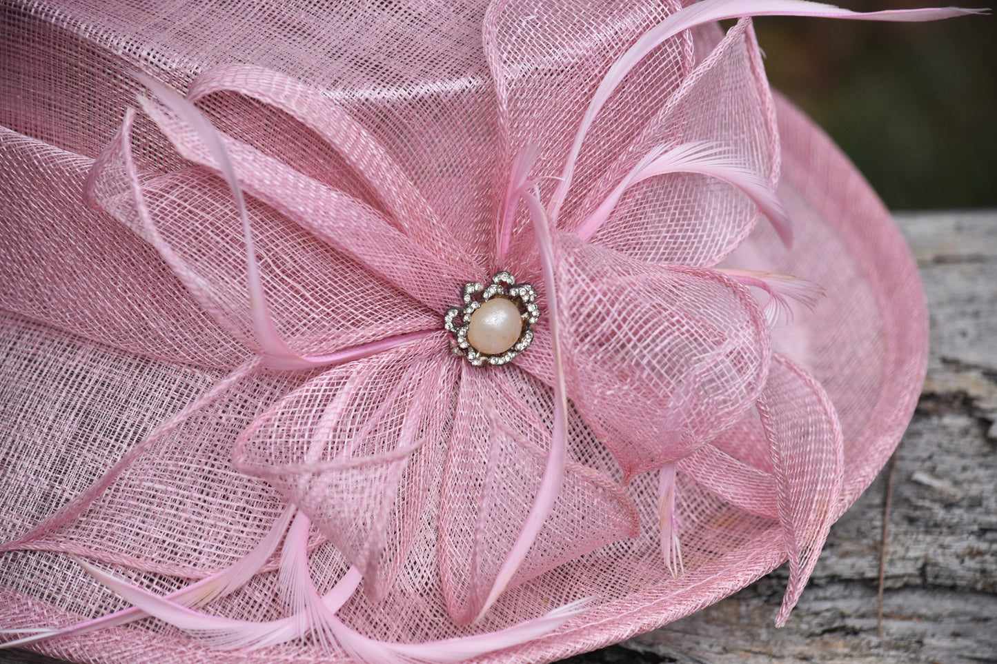 Pink Sinamay Horse Showing Hat