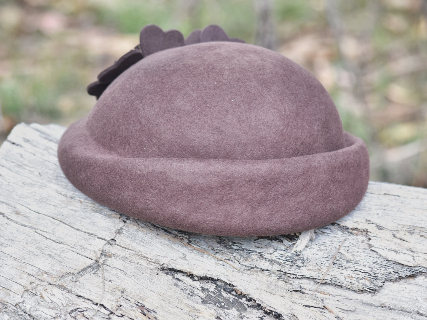 Brown Woollen Vintage Women’s Hat