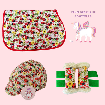 Lady Bug Love Saddle Pad