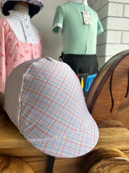 Spring Time Gingham Helmet Cover