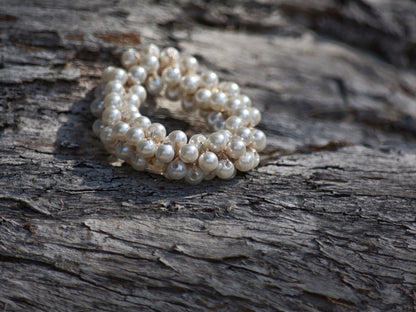 Pearl Bead Scrunchies