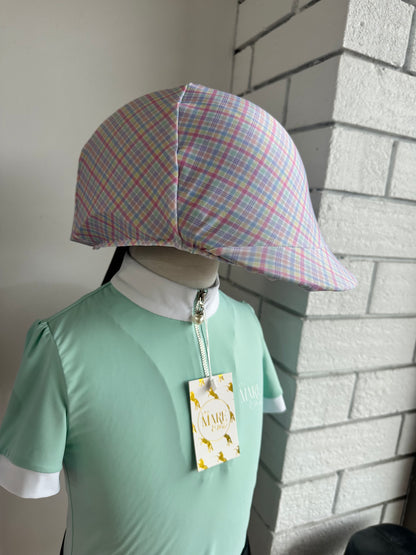 Spring Time Gingham Helmet Cover