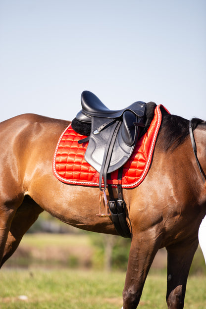 Lady Godiva Equestrian Limited Edition Candy Cane Red Pony Dressage Pad