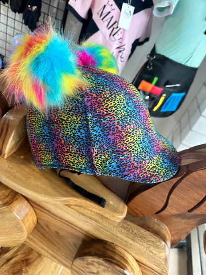 Rainbow Cat Kids Helmet Cover
