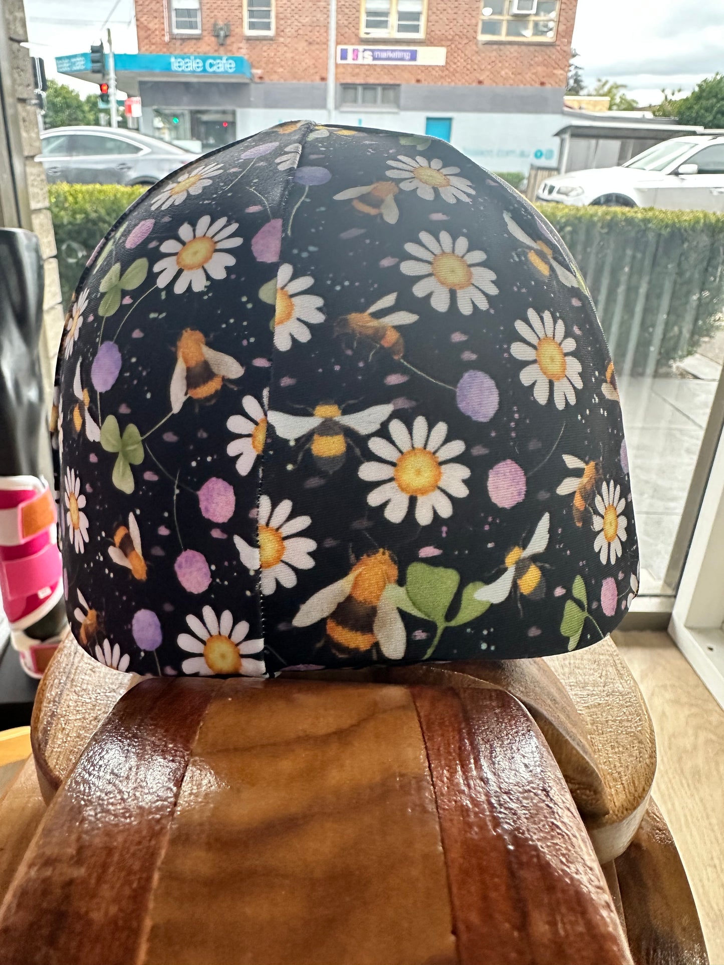 Wild Flowers & Buzzing Bees Kids Helmet Cover