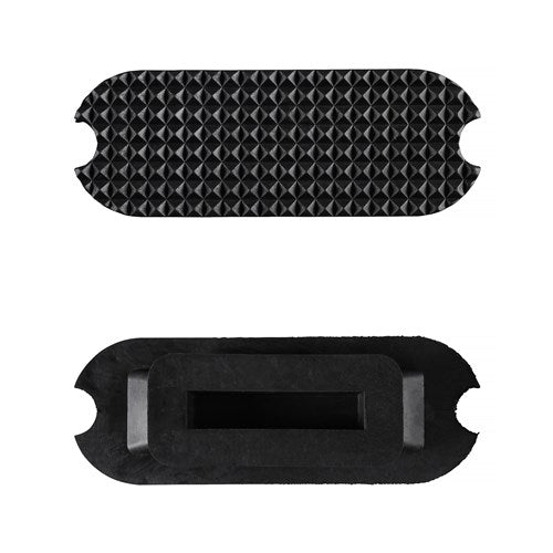 Eureka Rubber Stirrup Treads Knife Edge - Black