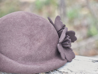 Brown Woollen Vintage Women’s Hat