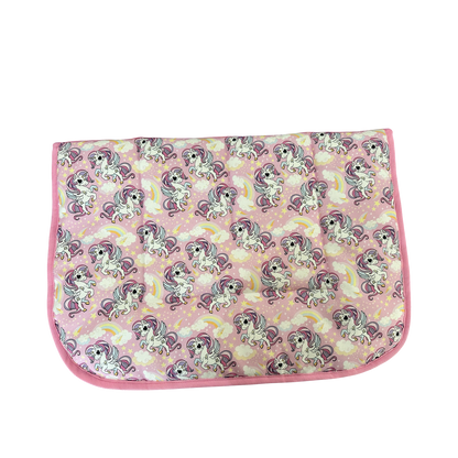 Pink Unicorn Kids Saddle Pad