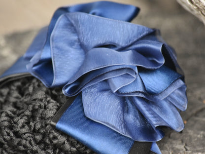 Navy Ruffle Show Snood