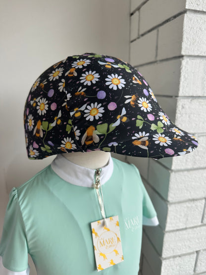 Wild Flowers & Buzzing Bees Kids Helmet Cover