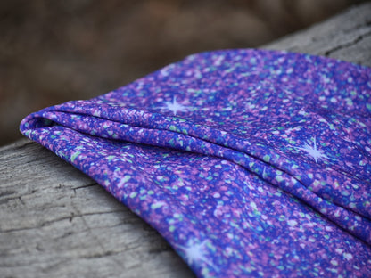 Purple Sparkle Tie-in Tail Bag