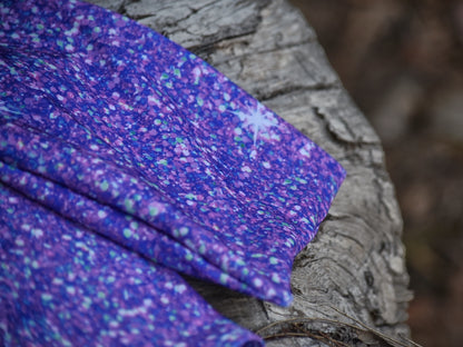 Purple Sparkle Tie-in Tail Bag