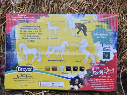 Breyer Colourful Horse Breeds Paint & Play Kids Activity Set