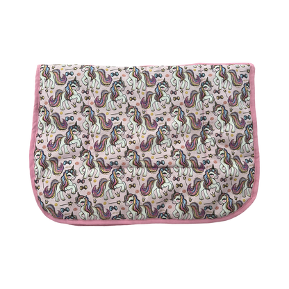 Unicorn Royalty Pink Kids Saddle Pad