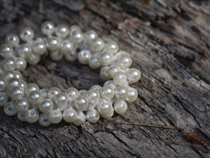 Pearl Bead Scrunchies