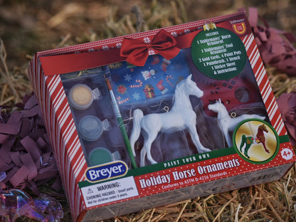 Breyer Paint Your Own Stablemates Christmas Tree Ornaments