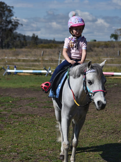 Mare and Me Pink Ballet Frill Riding Tights in Navy