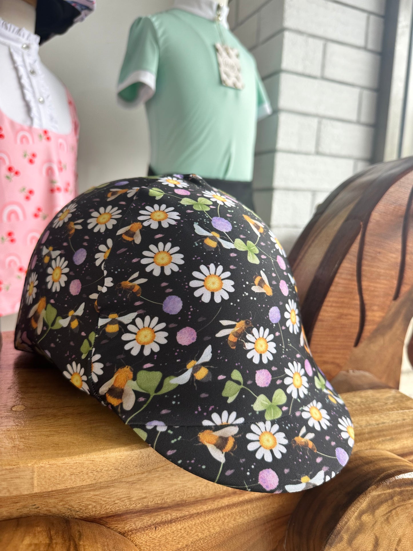 Wild Flowers & Buzzing Bees Kids Helmet Cover