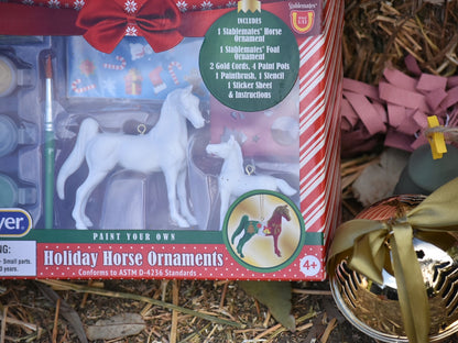 Breyer Paint Your Own Stablemates Christmas Tree Ornaments