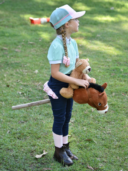 Mare & Me Charlie Mint Green Girls Riding Shirt