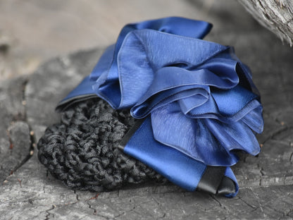 Navy Ruffle Show Snood