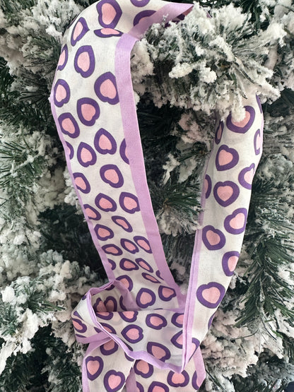 Purple Patterned Cotton Poly Twillies