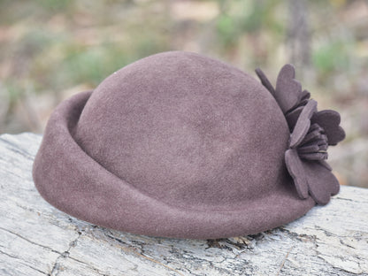 Brown Woollen Vintage Women’s Hat