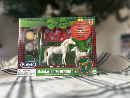 Breyer Paint Your Own Stablemates Christmas Tree Ornaments