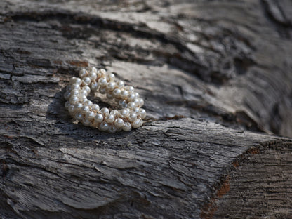 Pearl Bead Scrunchies