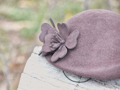 Brown Woollen Vintage Women’s Hat