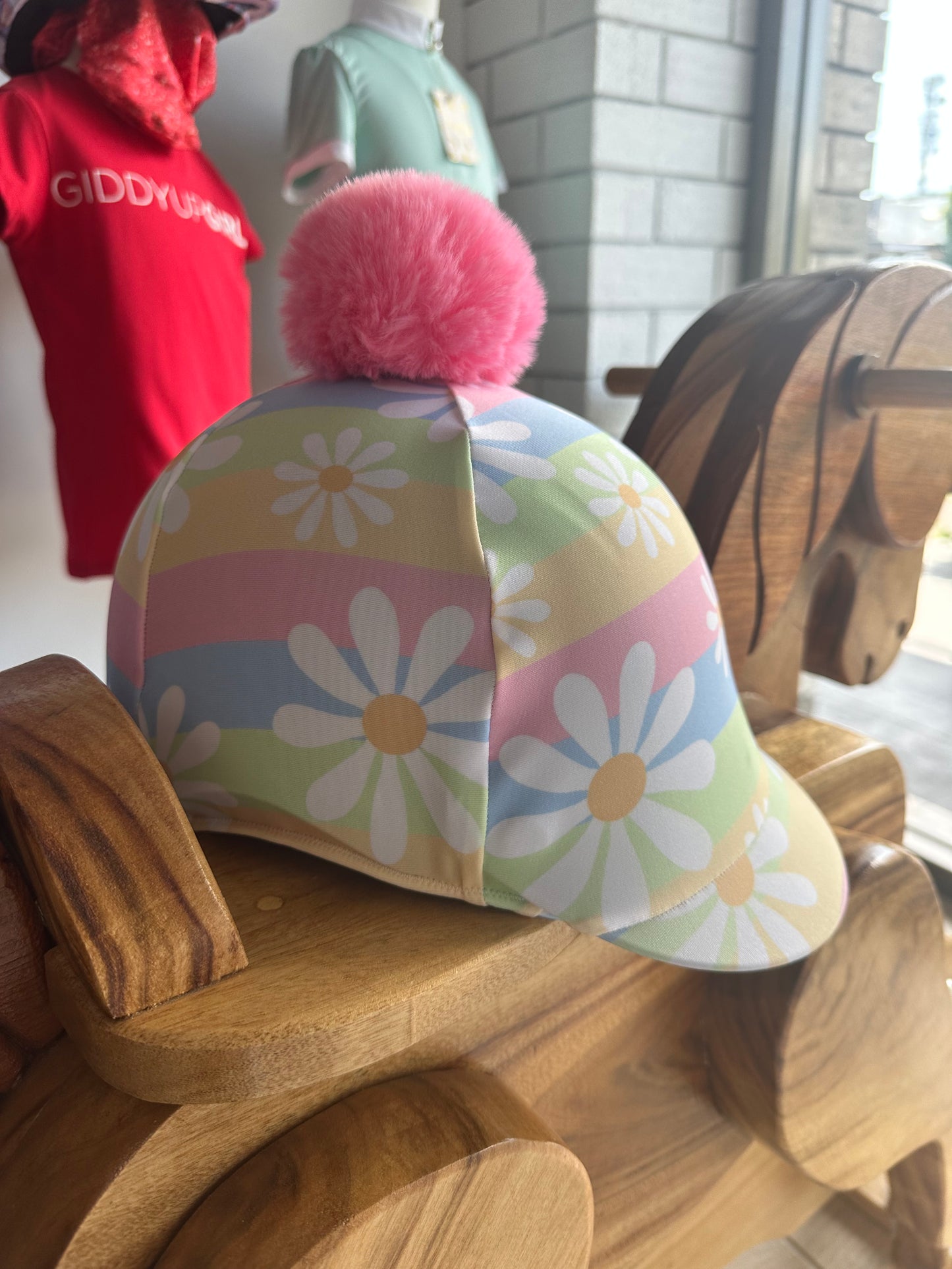 Rainbow Daisy Helmet Cover for Pip