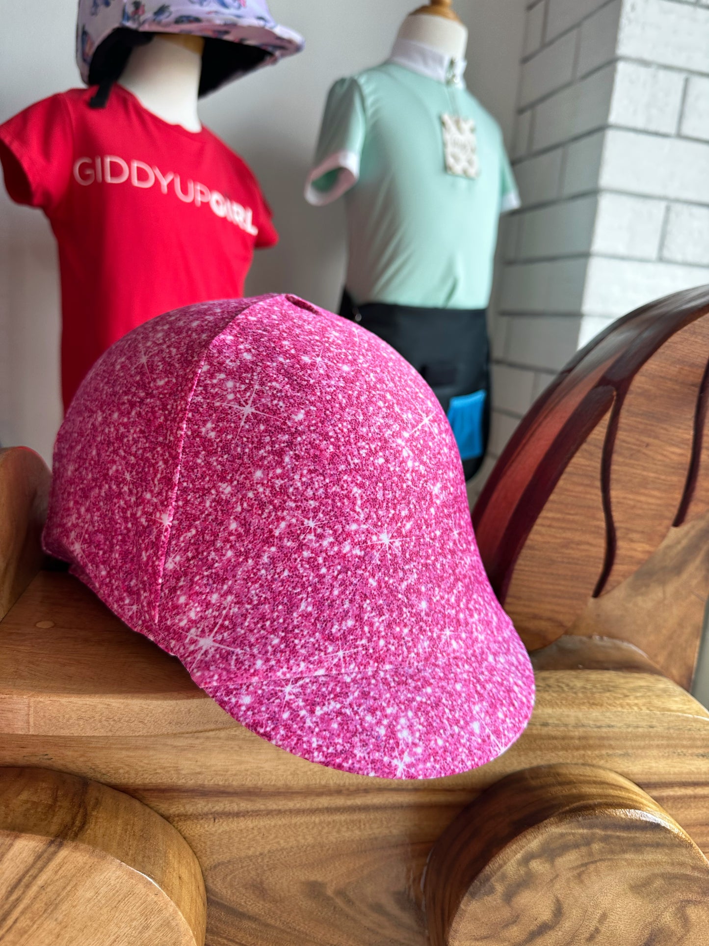 Sparkle Party Helmet Cover - Bright Pink